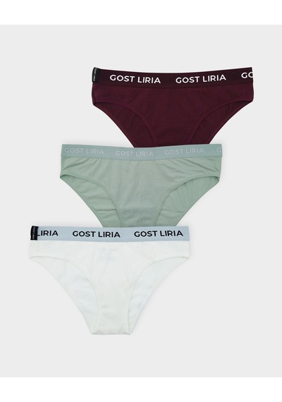 Gost Liria Twinkle Kadın Slip 3 Lü Paket - Çok Renkli Çok Renkli