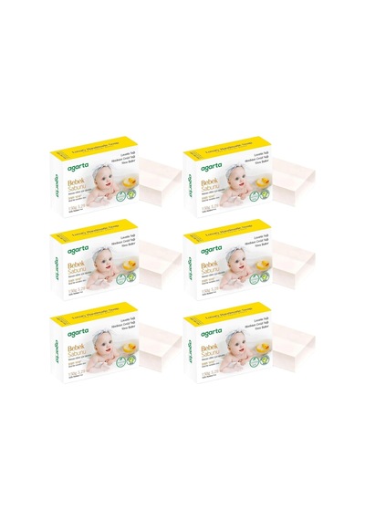 Agarta Bebek Sabunu, El Yapımı Doğal Sabun, 150 Gr, 6'lı Set