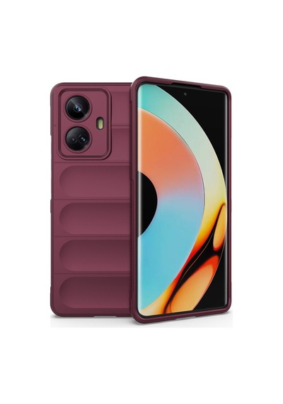 Realme 10 Pro 5g Uyumlu Kılıf Optimum Silikon - Bordo