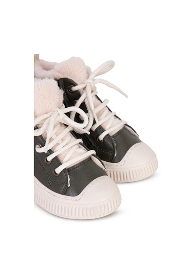 Civil Boots Kürklü Fermuarlı 32- Bot Ve Çizme - Haki