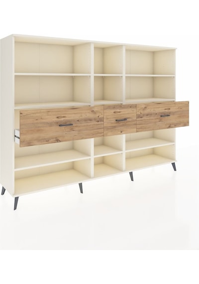Hyperion Dolap 9 Raflı 3 Çekmeceli 220x44x163 Aytaşı-aytaşı/çam Aytası/atlas Çam - Aytası Hyperion Dolap 9 Raflı 3 Çekmeceli 220x44x163 Aytaşı-aytaşı/çam Aytası/atlas Çam - Aytası