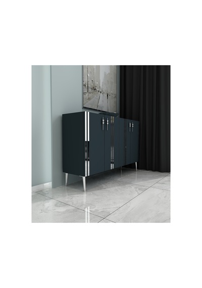 Pars 120 Cm Konsol, Tv Ünitesi, Çok Amaçlı Dolap - Antrasit-gümüş Antrasit-gümüş Pars 120 Cm Konsol, Tv Ünitesi, Çok Amaçlı Dolap - Antrasit-gümüş Antrasit-gümüş