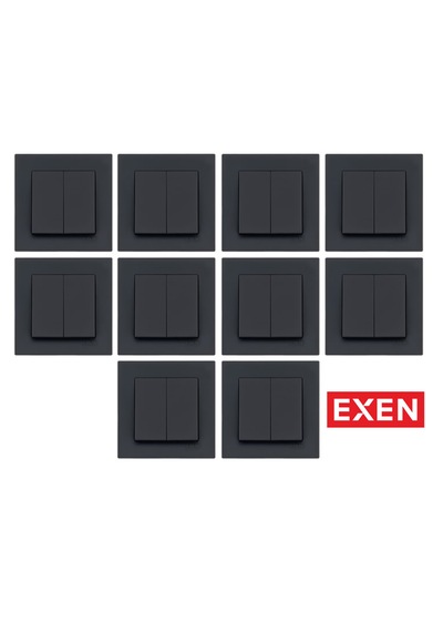 Exen Füme Komütatör Mekanizma Çerçeve Dahil 10adet ANAHTAR