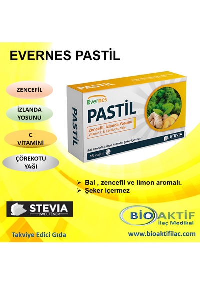 Evernes Bitkisel Pastil 16'lı