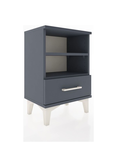 Arges Komodin 2 Raflı Tek Çekmeceli 44x30x64 Antrasit-antrasit Antrasit
