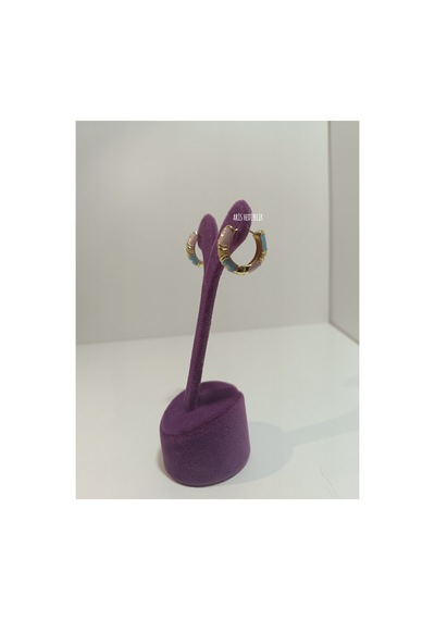 Mineli Küpe Renkli Çok Renkli - 725198597 Çok Renkli