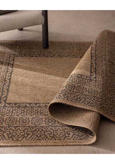 Madame Coco Orens Halı - Naturel/siyah - 120x180 Cm 8684427332061 Çok Renkli
