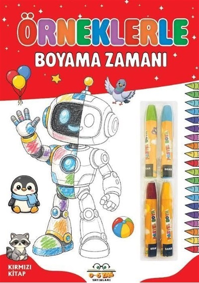 Örneklerle Boyama Zamanı - Kırmızı Kitap / Kolektif
