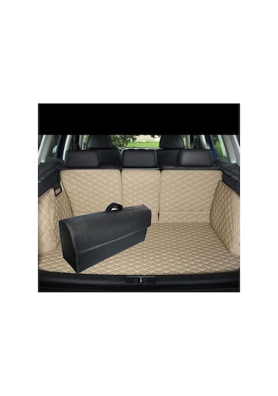 Ayrex Araç Bagaj Çantası Oto Bagaj Düzenleyicisi Organizer Siyah 50x20x15cm Su Geçirmez İthal Keçe Kumaş Genel
