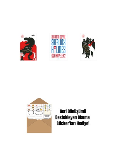Kayıp Dünya + Sherlock Holmes - Bütün Hikayeler 2 Ciltli + Sherlock Holmes - Korku Vadisi + Okuma Sticker'ları