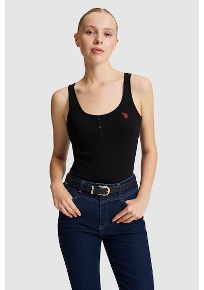 U.S. Polo Assn. U.s. Polo Assn. Kadın Siyah Tişört Basic 50321790-vr046
