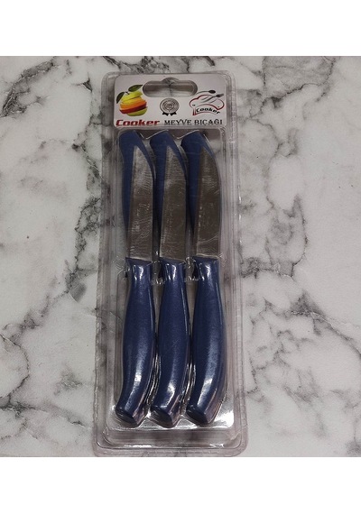 Meyve Bıçağı 6lı Cooker Mavi