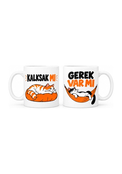 Kahveci.store İki Tembel 2'li Porselen Kupa Seti - Model 794 22