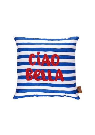 Chirpy Çizgili Ciao Bella Kırlent 40 X 40 Cm Çok Renkli