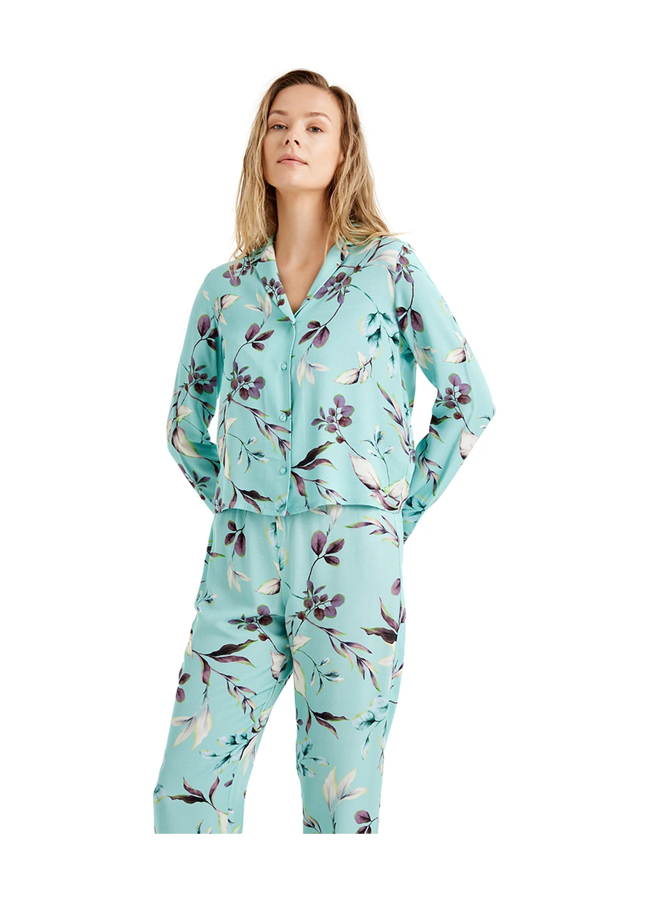 Blackspade Kadın Pijama Takımı 51662 - Desenli