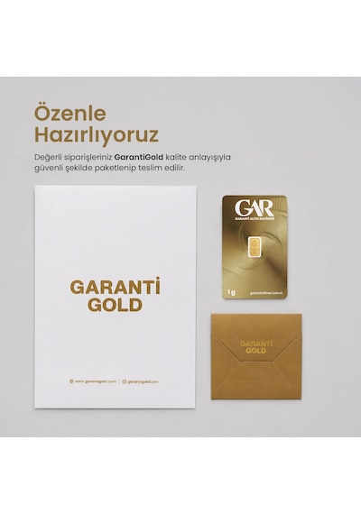 Garanti Gold 1 gr Gram Külçe Altın 24 Ayar