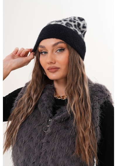 Ritagarcia Premium Soft Lepar Bere Siyah-beyaz Leopar