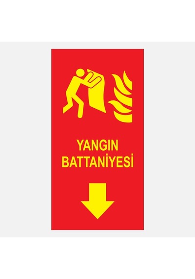 Ekstrafix Yf067 12x25 Fosforlu Yangın Battaniyesi Levhası
