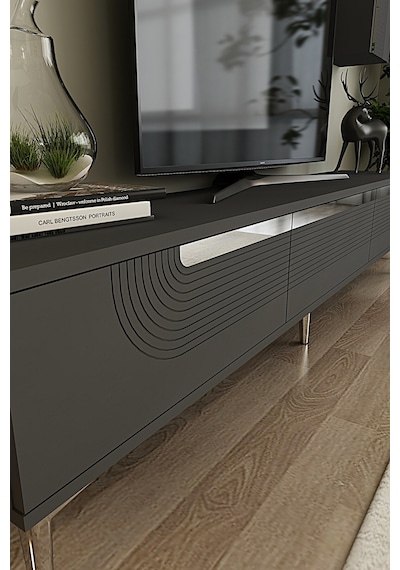 Tsa1805as - Meyra Tsa180 Tv Stand, Tv Sehpası Ve Tv Ünitesi Antrasit-sılver 180cm Tsa1805as - Meyra Tsa180 Tv Stand, Tv Sehpası Ve Tv Ünitesi Antrasit-sılver 180cm