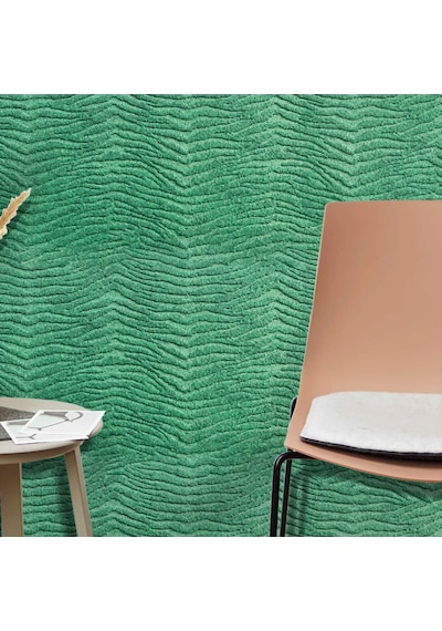 Tink 3d Kendinden Yapışkanlı Akustik Keçe Panel Duvar Kağıdı Desenli 52x98 Cm 10 Adet 5 M² Yeşil