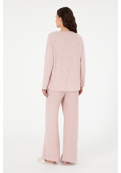 U.s. Polo Assn. Kadın Pembe Pijama Takım 50302036-vr041 Pembe