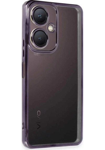 Vivo Y27 Kılıf Lensli Silikon - Mor