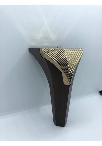 Plastik,venedik 15cm Ceviz-gold Koltuk,baza,mobilya Ayağı 4 Adet