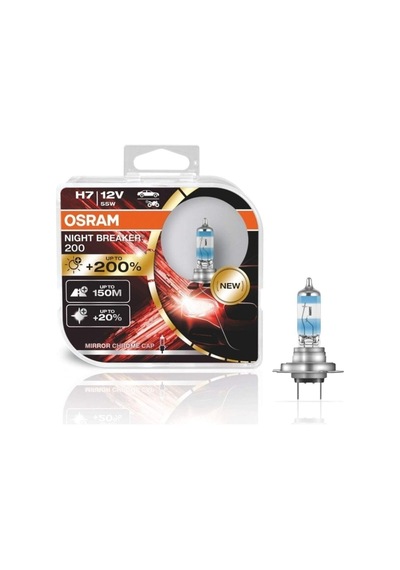 Ahmet Otomotiv Osram Night Breaker 200 H7 %200 Daha Parlak Işık 1 Takım - 2 Adet