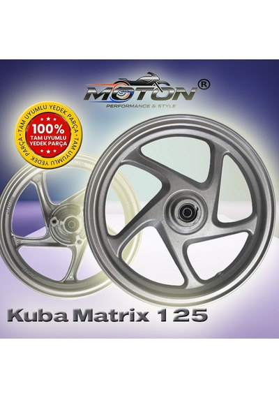 Kuba Matrix 125 Ön Jant 12 İnç Gri