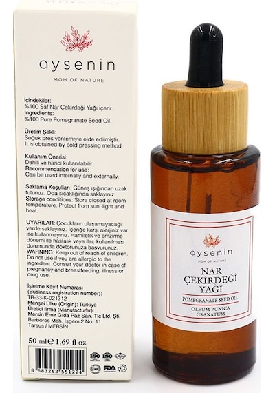 Aysenin Nar Çekirdeği Yağı / Pomegranade Seed Oil 50 ML.