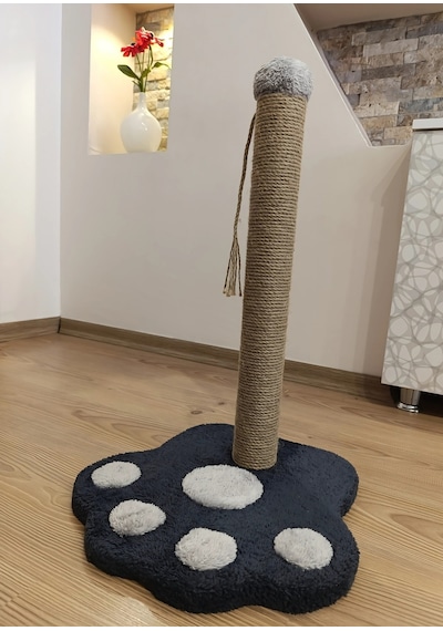 Kedi Tırmalama Tahtası Pati Modelli 50 Cm Büyük Boy Tırmalama Kedi Oyun Alanı Peluş Başlıklı