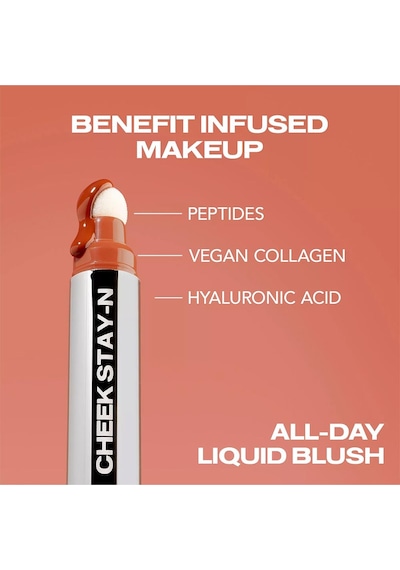 Sacheu Cheek Stay-n Uzun Süre Kalıcı Likit Allık 05 I'm Hot 10 ML