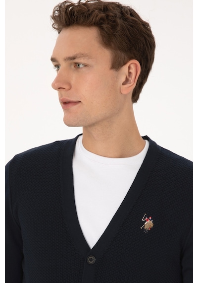U.s. Polo Assn. Erkek Lacivert Hırka Triko 50307952-vr033 Lacıvert