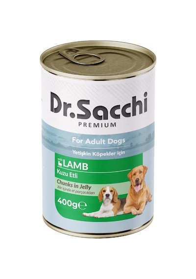 Dr. Sacchi Kuzu Etli Köpek Konservesi 400 Gr