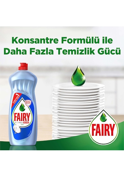 Fairy Platinum Hijyen Sıvı Bulaşık Deterjanı Limon Kokulu 1500 ML