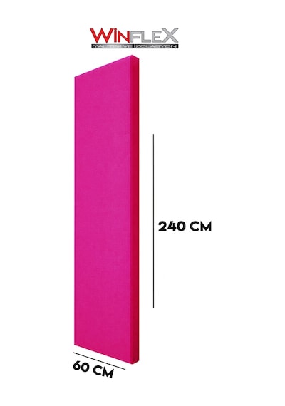 Akustik Kumaş Kaplı Panel-60x240cm Fuşya