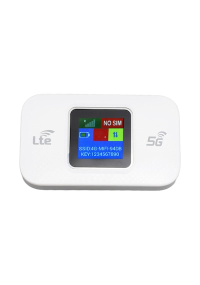 Thentech Mobil Wifi Router Tasinabilir 4g 5g Lte Sim Kartli Modem 3000mah Bataryali Ekranli Kablosuz Dagitici