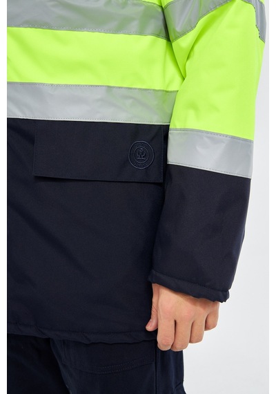 Parka Yeşil Lacivert Lacivert - Fosforlu Sarı