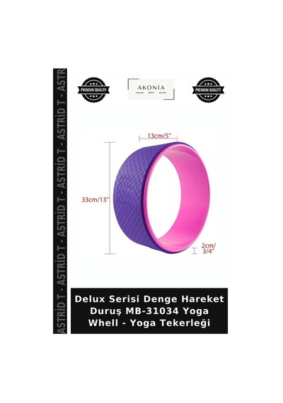 Delux Serisi Denge Hareket Duruş Mb-31034 Yoga Whell - Yoga Tekerleği