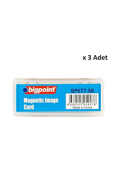 Bigpoint Akrilik Mıknatıslı İsimlik Şeffaf X 3 Adet Diğer