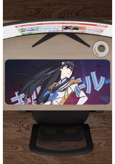 Kill La Kill Kaymaz Dikişli Kauçuk Oyuncu Mousepad V5 - 70x30 Xl Gaming Mouse Pad Fare Altlığı
