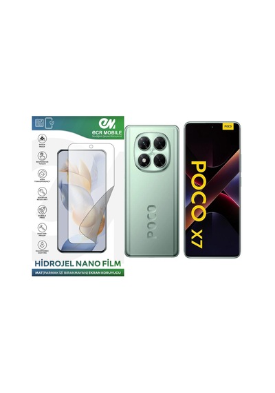 Poco X7 İle Uyumlu Hidrojel Nano Ekran Koruyucu Film Mat Tempered Cam Değildir