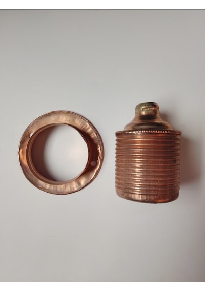 Orgun Dekoratif E27 Rondelalı Bakır Metal Duy 10'lu