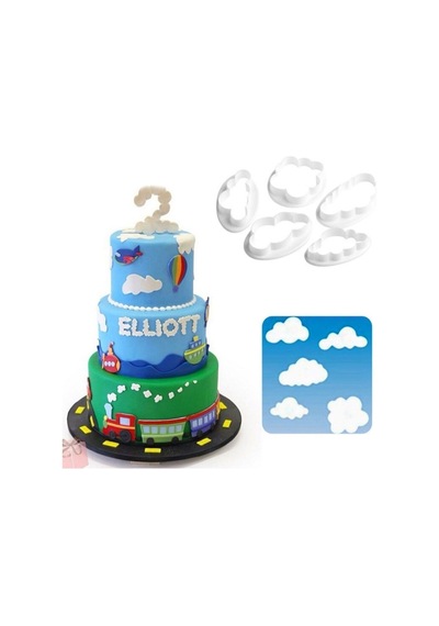Bulut Kesici Kalıp 5 Li Set Goldcakes
