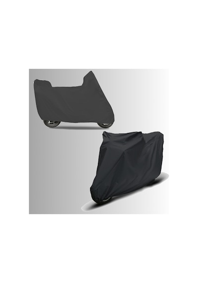 Siyah Kymco People S 200 Arka Çanta Uyumlu Su Geçirmez Motosiklet Örtüsü