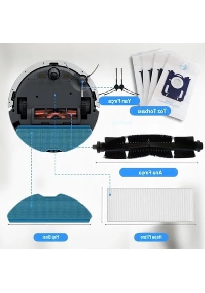 Robot Süpürge Aksesuar Seti - Hepa Filtre Ve Mop Bezi