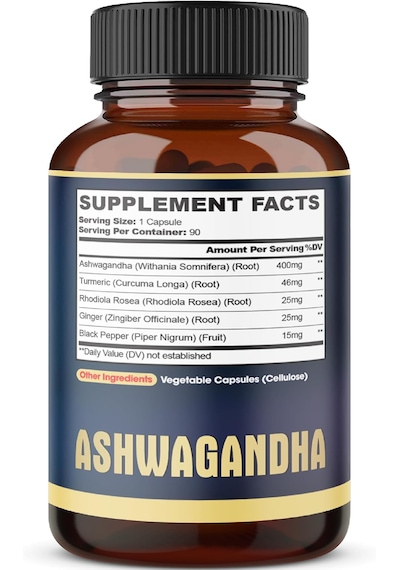 Agobi Ashwa/gandha Extract Capsules 5 Herbal Ingredients 5200 Mg 90 Kapsül