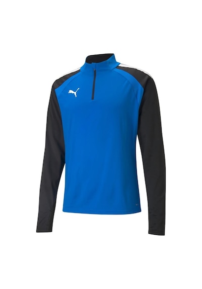 Puma Teamliga 1 4 Zip Top Erkek Futbol Antrenman Uzun Kollu Tişör (543910009) Mavi