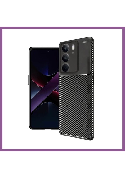 Bezos Realme C75 4g Uyumlu Auto Focus Karbon Kapak - Siyah Rengaren