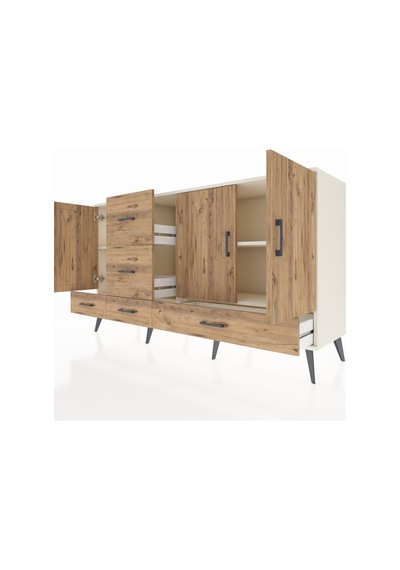 Kronos Konsol 4 Raflı 5 Çekmeceli 3 Kapaklı 176x59x99 Aytaşı-çam Atlas Çam - Aytası Kronos Konsol 4 Raflı 5 Çekmeceli 3 Kapaklı 176x59x99 Aytaşı-çam Atlas Çam - Aytası